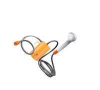drburpily Lightweight Portable Shower Electrical Pumping System Easy To For Student Dormitory Pet Bathing Plant Watering Outdoors Portable Shower Hose Head Pump, Orange with Remote, Hose 1.8m