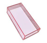 drburpily Makeup Eyelash Holder Case Acrylic Storage Box Conveniently Organizes Lashes Keeping Dustproof And Accessible Eyelash Storage Box Acrylic Large Capacity Travel, Pink, 7.5x14x3cm