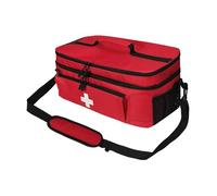 drburpily Medicines Organizer Bag with Adjustable Shoulder Strap Easy Carrying On Adventures Travel Emergency Kits Organizer Bag with Size of 15.75inch X 9.06inch X 7.09inch