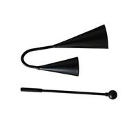 drburpily Metal Double Bell Percussion Agogo Instrument Fun Tool For Teaching Music Improves Skills In Kids Using Engaging Activities Percussion Agogo Bells Traditional Instrument, 25x14cm