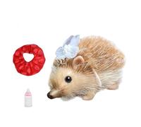 drburpily Mini Silicone Hedgehog Cute Toy Realistic Animal Doll Attractive Unique Gift Fun Desktop Decoration Miniature Cute Animal Doll Full Body Silicone Hedgehog Baby Full Lifelike