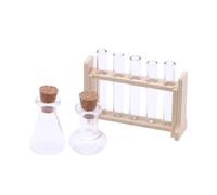 drburpily Miniature Test Tube Experiments Set Includes 112 Scale Dollhouse Accessories With Realistic Features For Creative Scene Building Miniature Test Tubes Dollhouse Model Decoration