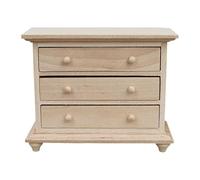 drburpily Miniature Wardrobe Fun Wooden Dollhouse Night Stands 1/12 Scale Inspiring for Creative Storytelling Among Kids 1:12 Scale Doll House End Table With Drawer