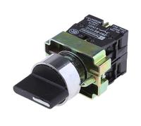 drburpily ModelXB2-BD53 Push Button Switch 3 Position Rotary Select Switch Electrical Automation 3-Position Rotary Ui600V Positions3 Mounting Hole Dia22mm / 0.87inch