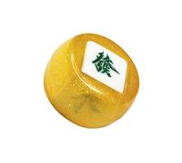drburpily Multi Sided Game Dice Table Game Mahjong Tiles Gaming Supply For Enthusiasts And Casual Players Alike Chinese Mahjong Dice Acrylic Party, gold, 4.35cm