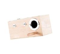 drburpily Outdoor Birdhouse Perch Nesting Box Practical Easy To Clean Solution For Budgies Parakeets Cockatiels Small Medium Birds Outdoor Indoor Garden Backyard, Wood, Left Hang
