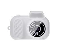drburpily Outdoor Mini Camera With HD Screen Capture Vivid Images On Go ABS Birthday Gift Cartoon Mini Camera Video Recorder 1080P, white