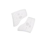 drburpily Overshoes For Skate Boots Made Of Durable Velvet Protecting Ice Skate Boots Scuff Marks Beautiful Easy To Bungee Opening. Roller Skates Shoes Protector , White , XL