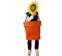 drburpily Parent-child Bonsai Potted Dress Easy-to-Wear Headgear For Halloween Parties Polyester Flowerpot Stage Performance Suit, Children's style