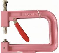 drburpily Pearl Setting Machine Handheld Beading Machine for,Pink | Instant Means No Assembly Or Learning Curve Just Load No Hole Pearls And Press For Simple Bag Embellishment