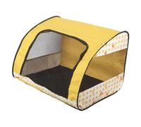 drburpily Portable Pets Play Tent Large Space Foldable Cats Pen Tents Providing Good Resilience Breathable Ventilation For Happy Pets Portable Play Tent Large Space Cats Nursery, yellow, L