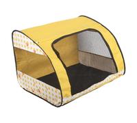 drburpily Portable Pets Play Tent Large Space Foldable Cats Pen Tents Providing Good Resilience Breathable Ventilation For Happy Pets Portable Play Tent Large Space Cats Nursery, yellow, M