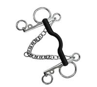 drburpily Premium Horse Bit Stainless Steel Copper Mouth Snaffle With Durable Cheeks Training Equipment Catering To Equestrian Enthusiasts Center Roller Chewing Sweet Bridle Show