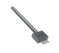 drburpily Punching Leather Craft Tool Polished Handle Strong Steel Punch Effortlessly Holes In Creative Projects Leather Spacing Hole Tool Hole Punching Punch, 4 holes, 5mm