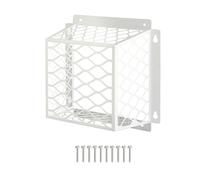 drburpily Reliable Bird Proof Vent Cover Resists Animals And Birds Stainless Steel Suitable For Exhaust Fan Cover Bird Proof Cover, white