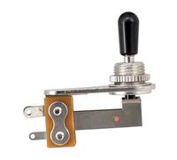 drburpily Right Angle Toggle Switch L Type Guitar Toggle Switch Electric Guitar Bass Designed To Last Right Angle L Type Pickup, Black and Silver, 10x10x3cm