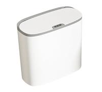 drburpily Sensor Bathroom Trash Can 14L Touchless Rubbish Bin Designed For Easy In Kitchen Office And Living Room 14L Trash Can Automatic Touchless Garbage