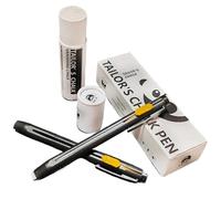 drburpily Sewing Fabric Tool Marking On Cotton Fabrics Erasable Fabric Creativity With High Sewing Quilting Chalk Embroidery, 2 pen+pen core
