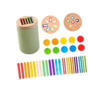drburpily Shape Sorter Shape Sorting Cup Offers Color Sorting Opportunities To Foster Classification Skills And Stimulate Child S Interest Color Toy Wooden Activity Center, Style D