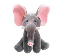 drburpily Singing Elephant Plush Toy Interactive Play Encourages Language Expression and Rhythm Skills Development for Children Stuffed Animals Plush Kids Electric Toy