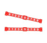 drburpily Smooth Foosball Score Counters Scorekeepers Allow Easy Glide While Keeping Track Of Scores At Games Air Hockey Shuffleboard Custom Games Arcade Rooms, Red, 18x2x1.1cm