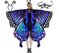 drburpily Soft And Lightweight Butterfly Wing Costume For Role-playing Can Become Blooming Butterfly Yourself New Butterfly Cape, type+5, 【168X135cm】