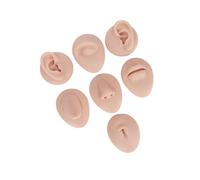 drburpily Soft Eyes Nose Mouth Body Parts Model Reusable Body Piercing Practice Easy To Training Beginners Ears Silicone Eye Parts Model Reusable Artist Portable Eye Practice