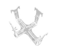 drburpily Stable Acrylic Airplane Model Stand Extensive At Home Effective Reliable Supporting Model Painting Tasks Aircraft Display Fixed Stand DIY Assembly Bracket, Clear, 32x29.9cm