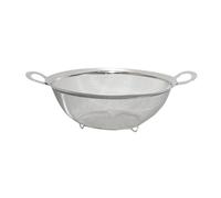 drburpily Stainless Steel Mesh Strainer Basket Heavy Duty Wide Rim Washing Rice and Fresh Fruits Easier and with Better Results. Mesh Colander Strainer Basket Heavy Duty Handles