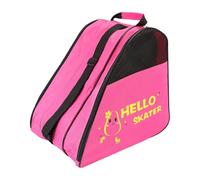 drburpily Storage Bag For Roller Skates With Zipper Durable Oxford And Breathable Mesh For Easy Accessibility Which Is Breathable And Wear Resistant Skating Shoes Bag Handbag 3, Pink, 40x30x40cm