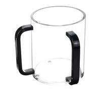 drburpily Sturdy Base Netilat Yadayim Cup Acrylic Judaica Washing Cup with Dual Handle Washing Withdual Handles Durable and Sturdy Base Judaica Made of Acrylic, Black