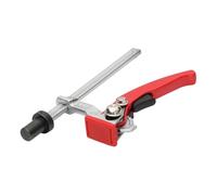drburpily Sturdy Workbench Clamp Steel Alloy Woodworking Desktop Hold Down Clamp Adjustable Fixture High Hardness Versatile Adjustable Ratchet Press Fixture Wood Carving, Red, 19mm