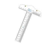 drburpily Transparent Measuring Tool Art Framing T Shaped Ruler 6 Inches Accurate Layouts And Projects For Drafting And Drawing With Both Inch Metric Measurements For