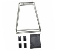 drburpily Universal Stand Rack Insulated Cooler Holder Portable Suitcase Storage Box Lightweight Folding Shelf Ensuring Long Term Even in Harsh Outdoor Conditions, Silver, 45x21cm