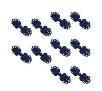 drburpily Versatile Decoration Chinese Knot Frog Buttons For Unique Craft Projects And Fashion Forward Styles Adds Intellectual Elegance And Classical Charm To Any Outfit. Chinese, Navy Blue
