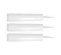 drburpily Well Made Empty Caulk Tubes Refillable Cartridges Excellent Choice for Simple and Efficient DIY Applications Grout Cracks Tiles Repairs Epoxy Resin DIY Crafts, 3 pcs