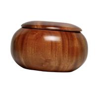 drburpily Wooden Go Chess Game Stone Storage Can Handy And Elegant Solution For Keeping Go Game Accessories In Condition Natural Wood Classic Chinese Strategy Board