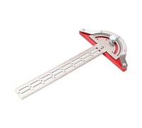 drburpily Woodworking Scriber Stainless Steel Portability Meets Durability Essential Tool For Woodworkers Mechanics At Home T Type Woodworking Edge Ruler Measuring Scriber, 10 inch