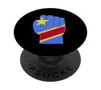 DRC Raised Fist Congolese Resilience Symbol PopSockets Adhesive PopGrip