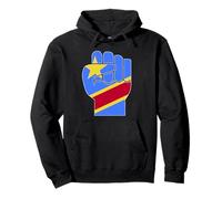 DRC Raised Fist Congolese Resilience Symbol Pullover Hoodie