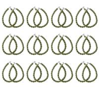 Drchoer Army Trouser Twisters Blousing Bands: 24pcs Military Boot Bands Elastic Blousing Strap for Trouser Blousers Outdoor Hiking - Boot Blousers Green