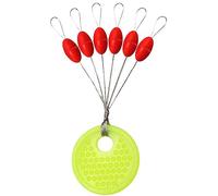 Drchoer Bobber Stoppers for Fishing Line: 150pcs Sinker Float Stops for Bass Fishing - Texas Rig Weight Stoppers Size Medium