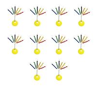 Drchoer Fishing Bobber Stoppers Line Stops: 300pcs Sinker Float Stops for Bass Fishing - Texas Rig Weight Stoppers Multicolor Size Large