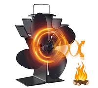 Drcokars Stove Fan - Silent Heat Powered 6-Blade Fan for Wood Burning Stove and Log Burner Fireplace - Eco-Friendly for Efficient Heat Distribution