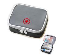 Mini First Aid Kits Bag Empty Small Waterproof First Aid Box Small Easy Carry for Travel Home Workplace Grey