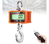Drcowu 1000kg/2000lb Hanging Scales Digital, Electronic Crane Scale with Remote Control, Industrial Heavy Duty Scales for Farm, Garage, Hunting, Factory, Construction & Lift with Accurate Sensor