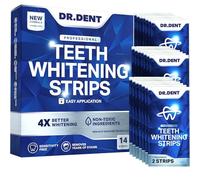 DRDENT Professional Teeth Whitening Strips 7 Treatments - Safe for Enamel - Non Sensitive Teeth Whitening - Whitening Without Any Harm - Pack of 14 Strips + Mouth Opener Included