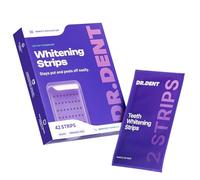 DRDENT Purple Teeth Whitening Strips 21 Treatments - Enamel Safe Whitening - Non Sensitive Formula - Gentle Whitening Care - Pack of 42 Strips