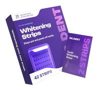 DRDENT Purple Teeth Whitening Strips 21 Treatments - Safe for Enamel - Non Sensitive Teeth Whitening - Whitening Without Any Harm - Pack of 42 Strips + Mouth Opener Included