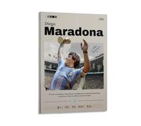 DRDPLXGU Diego Maradona Football Poster Sports Art Football Star Poster（1） Canvas Poster Bedroom Decor Landscape Office Room Decor Gift 08x12inch(20x30cm)